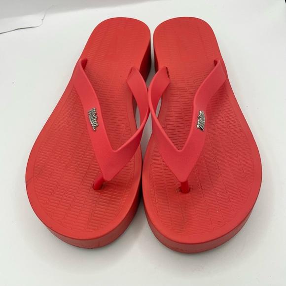 Melissa vegan sun venice platform sandals red/orange women’s Size 6 - Picture 3 of 11